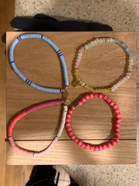 Pura Vida colorful elastic beaded bracelets